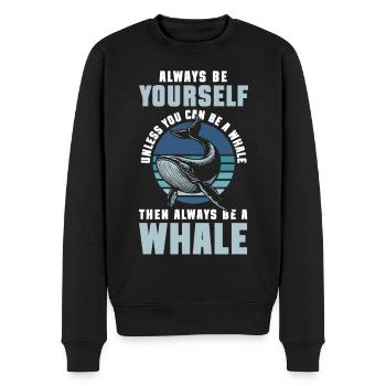 Meer Natur Meeresleben - Männer Premium Bio Pullover - Schwarz - Vorne - Nico (187cm)