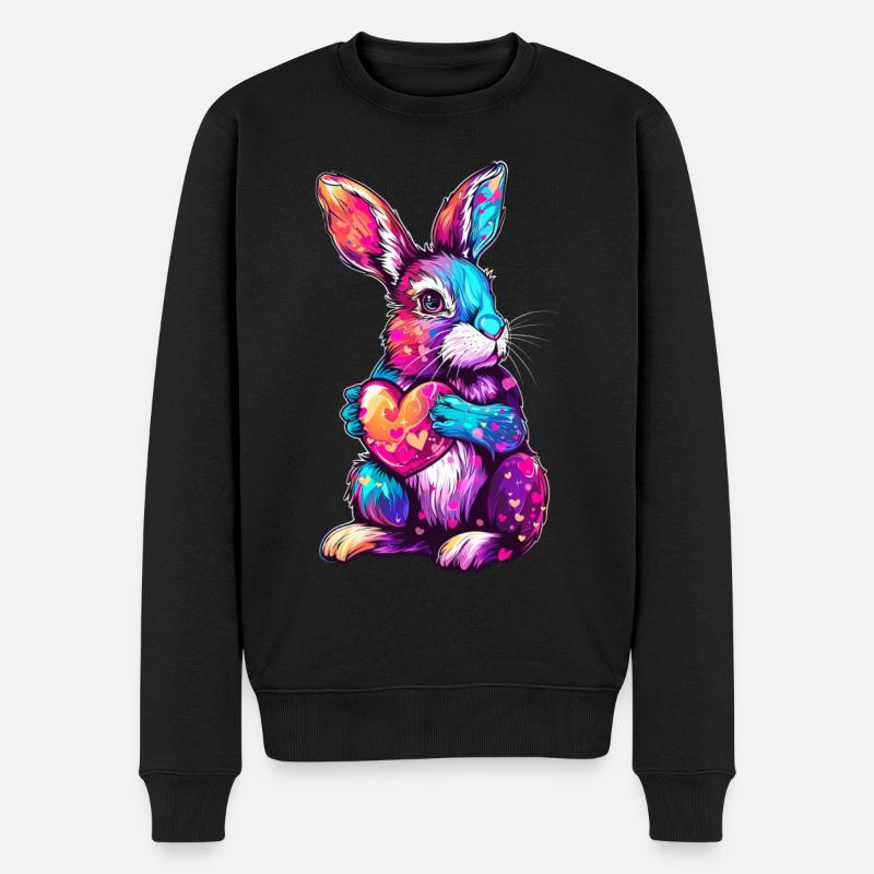Rabbit - Men's Premium Organic Jumper - black