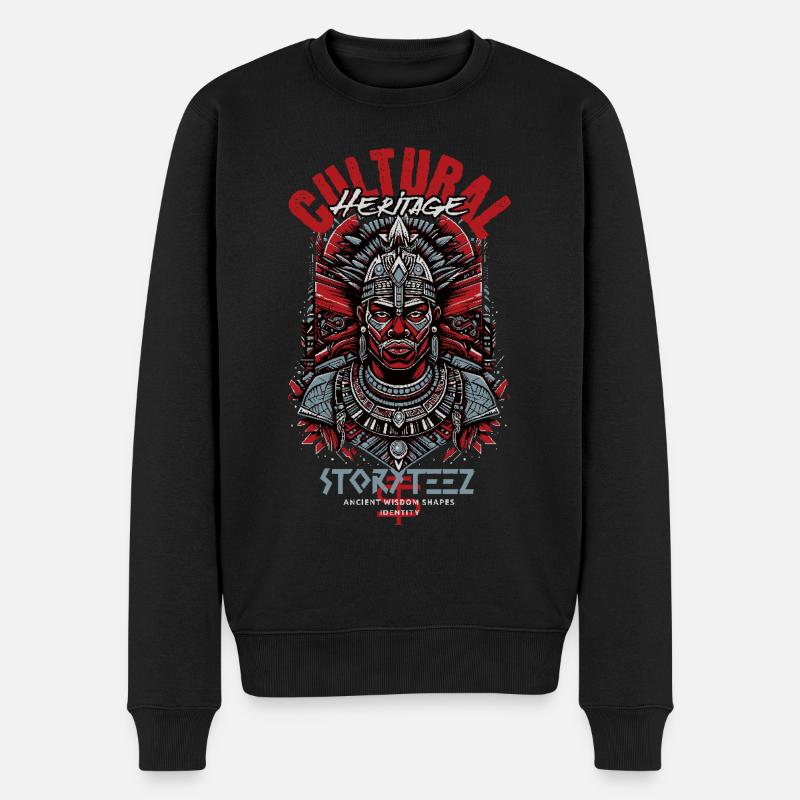 Cultural Heritage - Männer Premium Bio Pullover - Schwarz