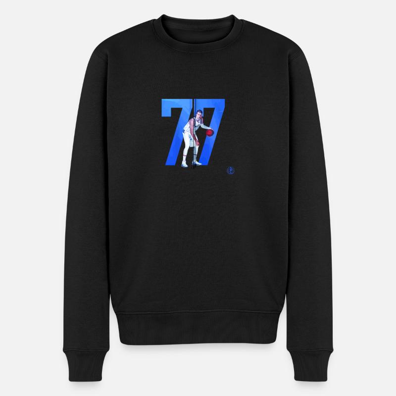 Luka Doncic Zip Geschenk Tee - Männer Premium Bio Pullover - Schwarz
