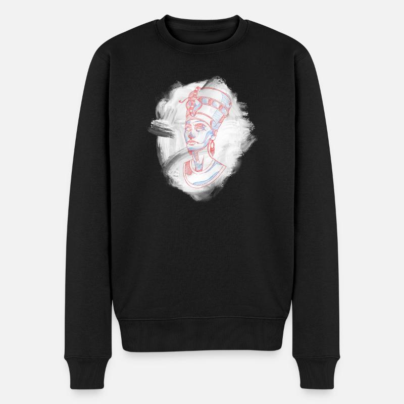 Néfertiti - Pull Premium bio Homme - noir