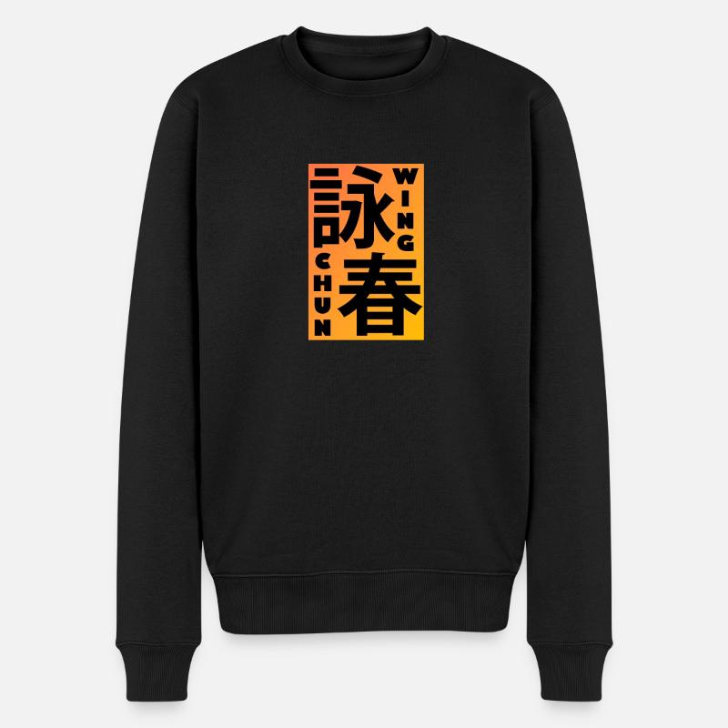 WingChun_SigneChinese - Männer Premium Bio Pullover - Schwarz