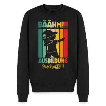 Ausbildung Geschafft Abschiedsgeschenk 2024 - Männer Premium Bio Pullover - Schwarz - Vorne - Nico (187cm)