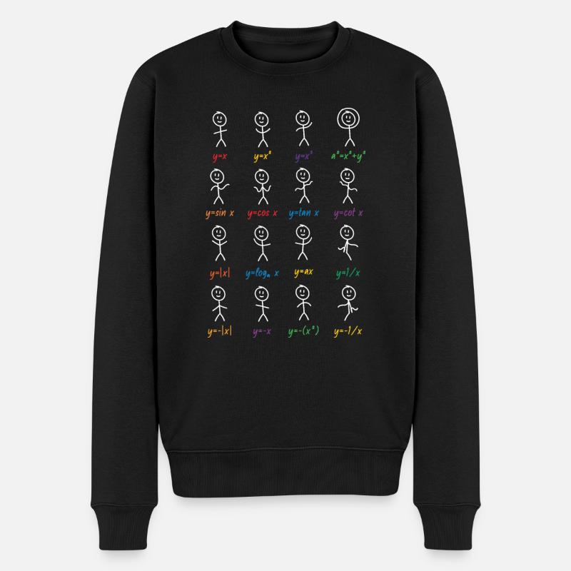 Mathématiques fonction mâles cadeau de maths - Pull Premium bio Homme - noir