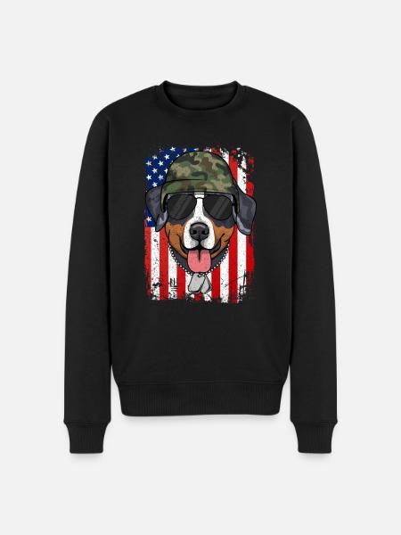 Bernese Sennen - Men's Premium Organic Jumper - black