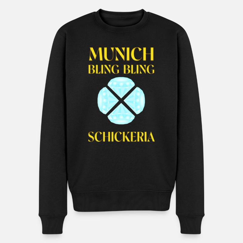 Munich Bling Bling Schickeria - Pull Premium bio Homme - noir