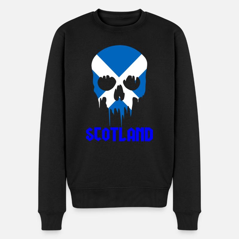 Schottland - Männer Premium Bio Pullover - Schwarz