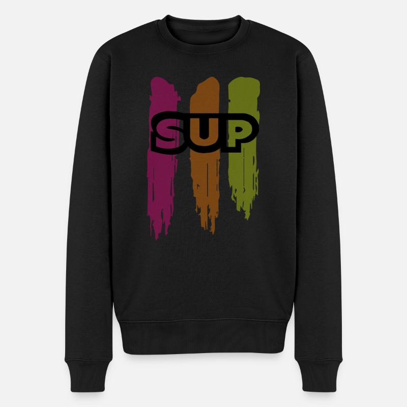 Skateboard SUP Surfing - Pull Premium bio Homme - noir