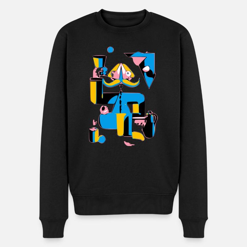 Charakter ireal - Männer Premium Bio Pullover - Schwarz