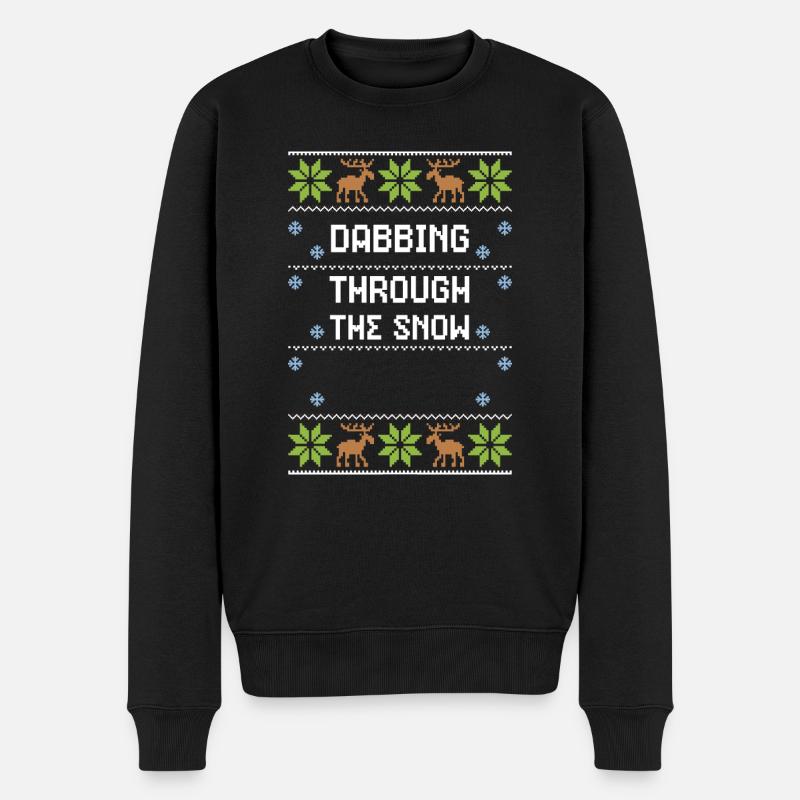 Tamponner dans la neige - Pull Premium bio Homme - noir