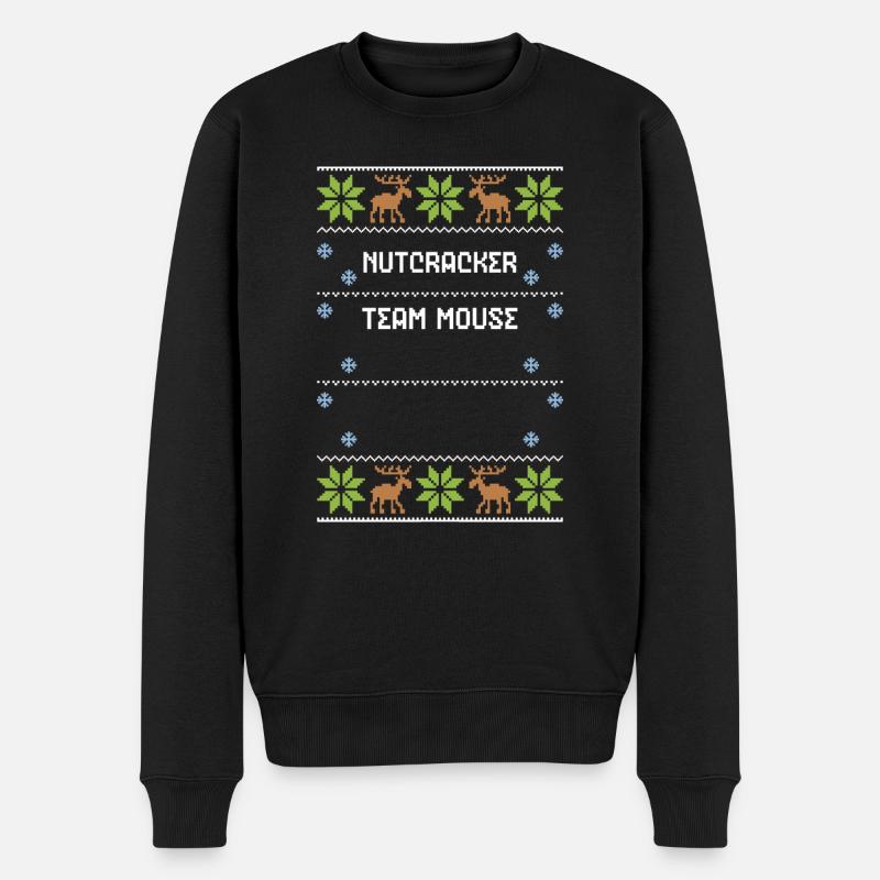 Nutcracker Team Mouse - Men's Premium Organic Jumper - black