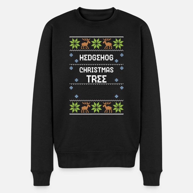 Arbre de Noël hérisson - Pull Premium bio Homme - noir