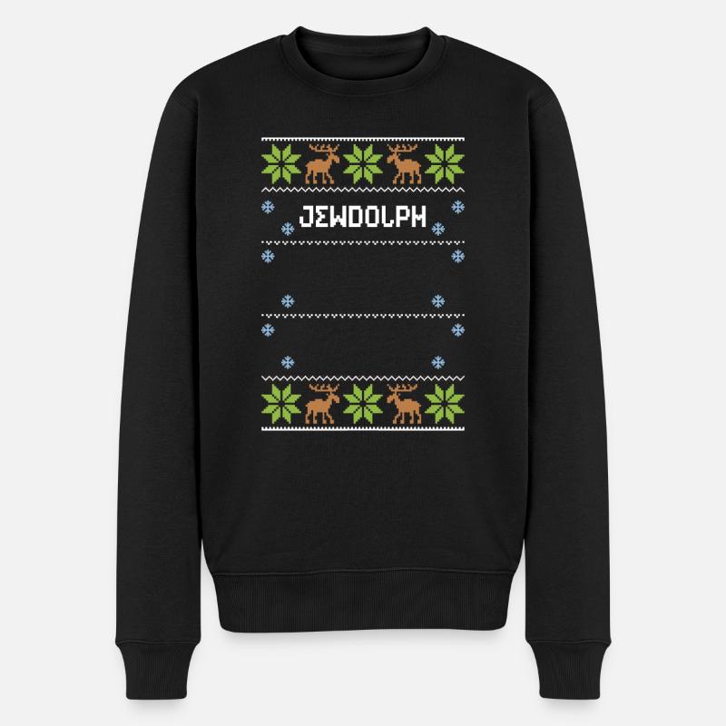 Jewdolph - Noël moche - Pull Premium bio Homme - noir