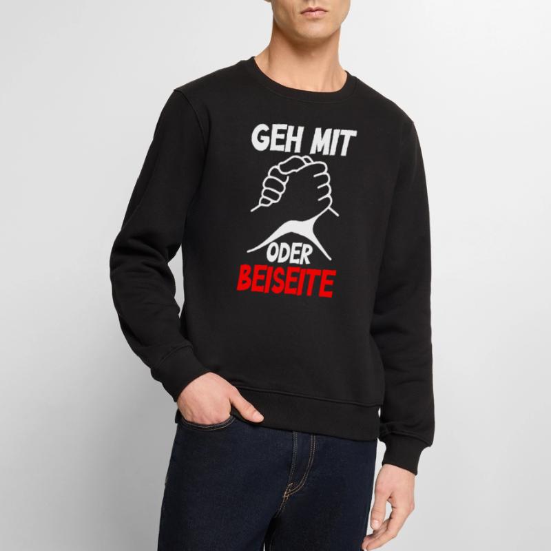 Geh mit oder beiseite - Design Männer Premium Bio Pullover