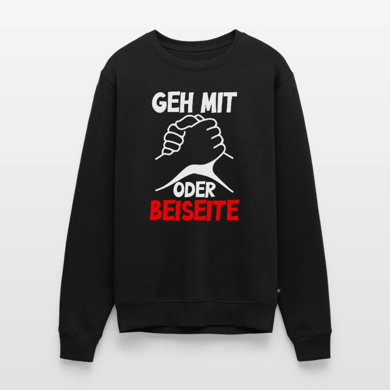 Geh mit oder beiseite - Design Männer Premium Bio Pullover