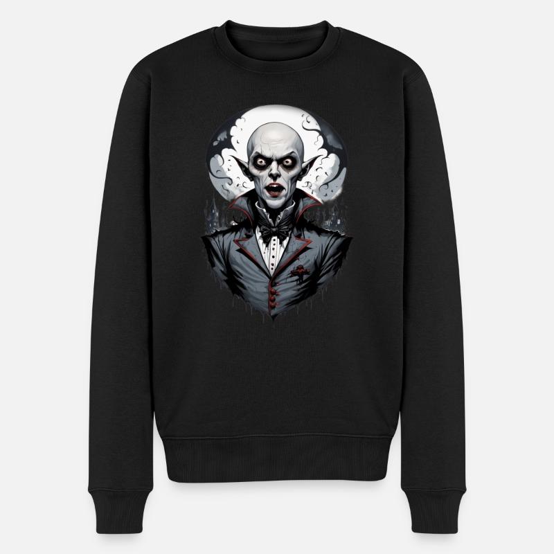 un vampire souriant 11 - Pull Premium bio Homme - noir