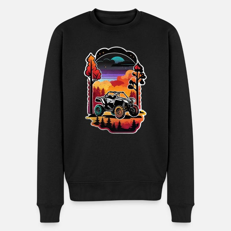 Quad & Offroad - Männer Premium Bio Pullover - Schwarz