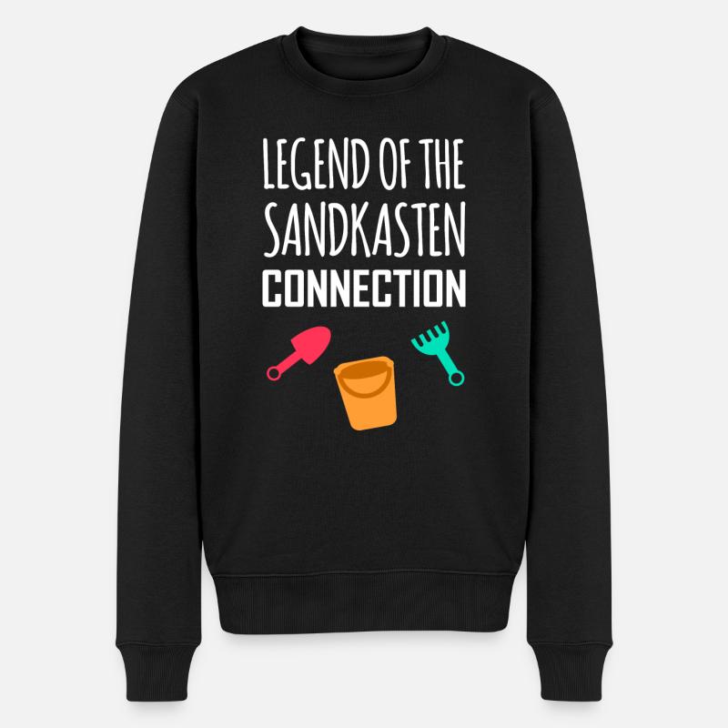 Legende Sandkasten - Männer Premium Bio Pullover - Schwarz