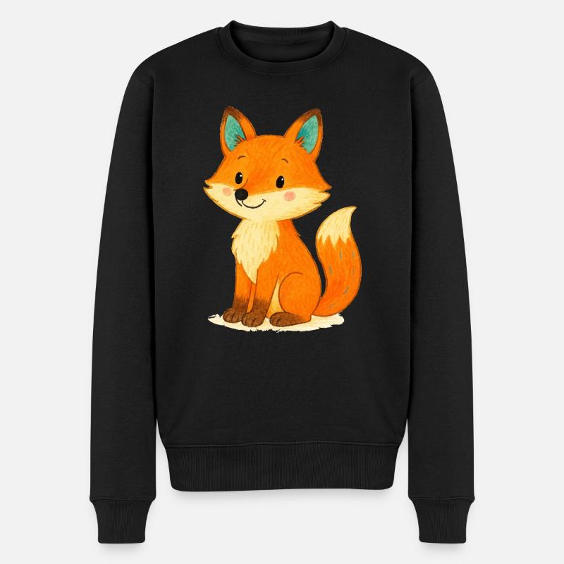 Bande dessinée Fox - Pull Premium bio Homme - noir