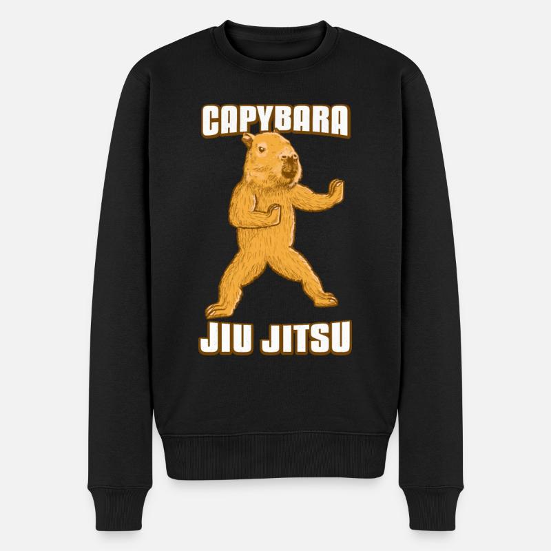 Capybara Jiu- Jitsu - Pull Premium bio Homme - noir