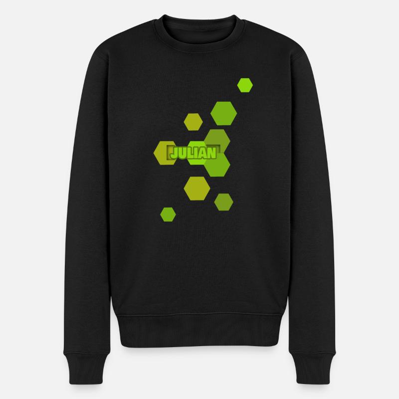 Julian - Männer Premium Bio Pullover - Schwarz