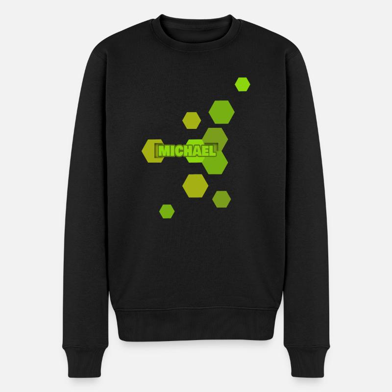 Michael - Männer Premium Bio Pullover - Schwarz