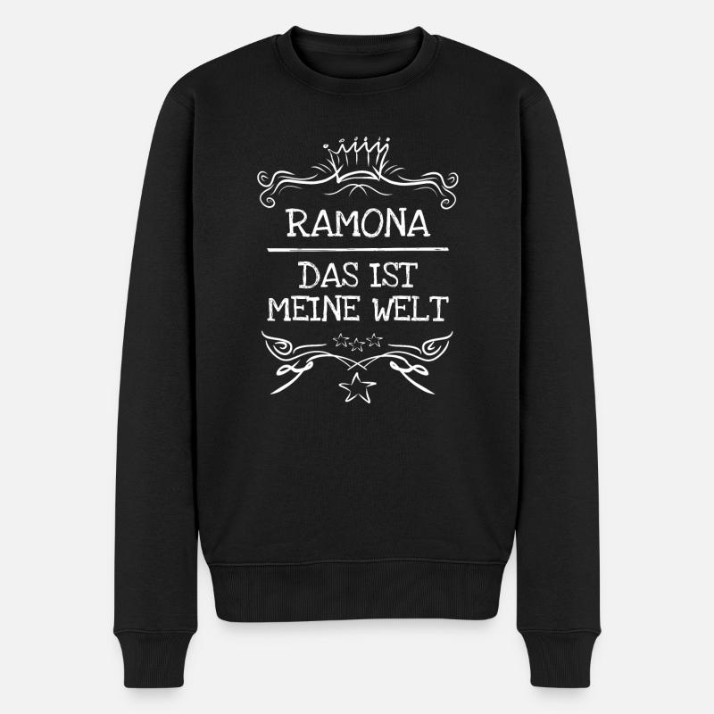 Nom de la fille Ramona - Pull Premium bio Homme - noir