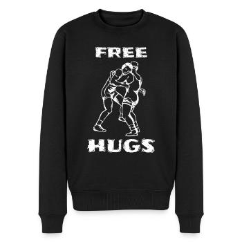 Free Hugs Wrestlers Wrestling Sports Humour Gift Idea - Pull Premium bio Homme - noir - Devant - Nico (187cm)