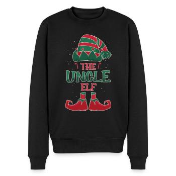 Le cadeau de Noël de l’oncle elfe - Pull Premium bio Homme - noir - Devant - Nico (187cm)