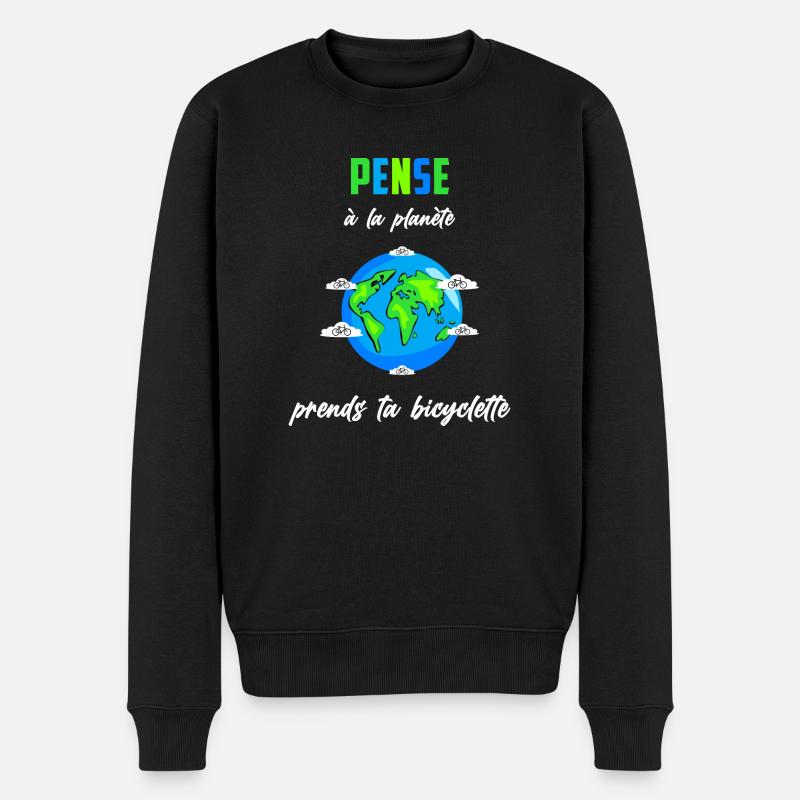 Le vélo écologique - Sport - Pull Premium bio Homme - noir
