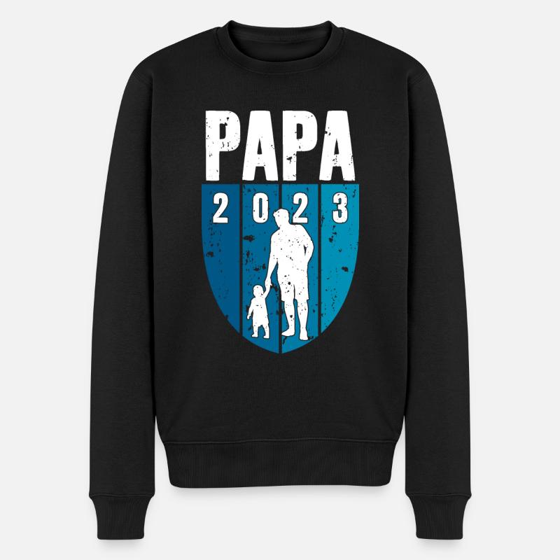 PAPA 2023 FUTUR PAPA - Pull Premium bio Homme - noir