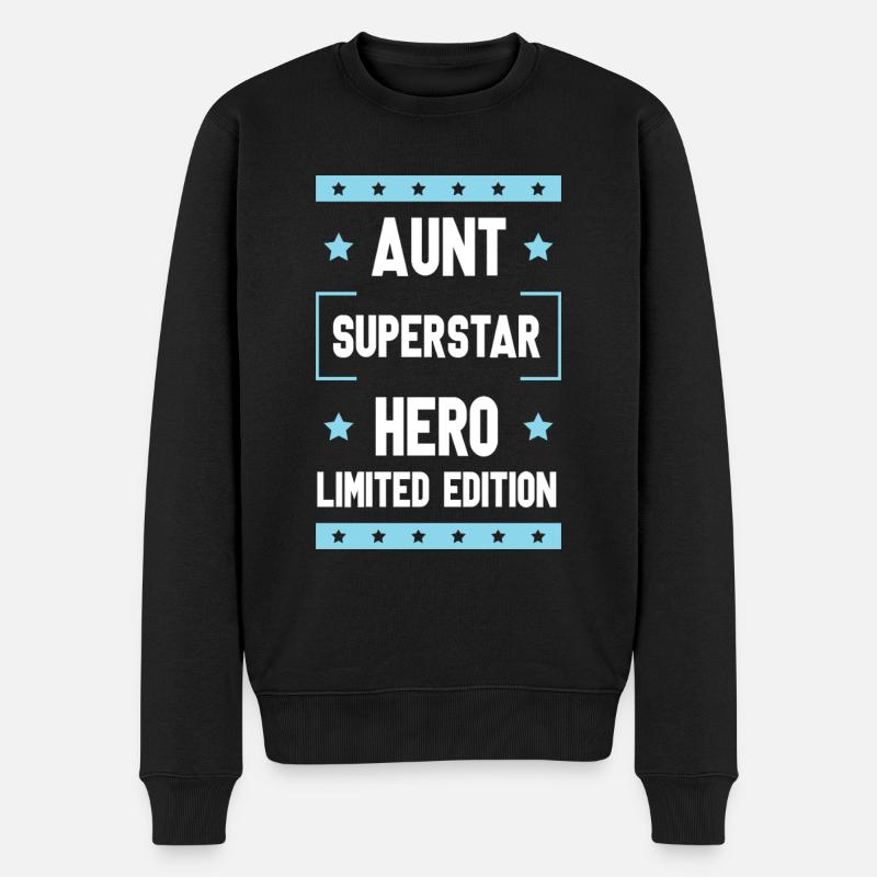 Tante Limited Edition Spruch - Männer Premium Bio Pullover - Schwarz