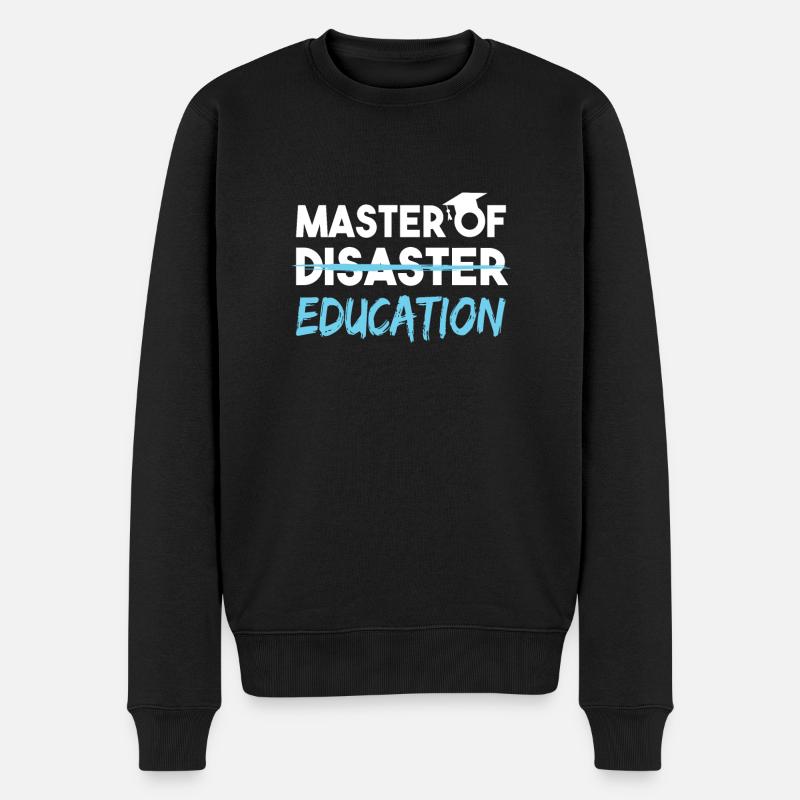 Master Of Education Lehramt Studenten - Männer Premium Bio Pullover - Schwarz