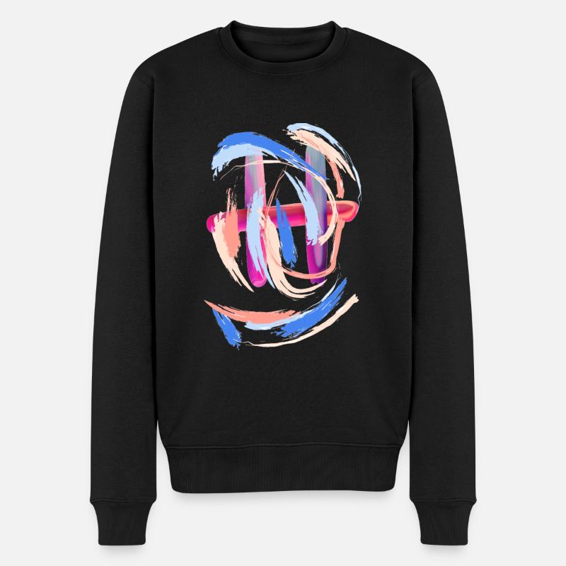 Lettre "H" - Pull Premium bio Homme - noir