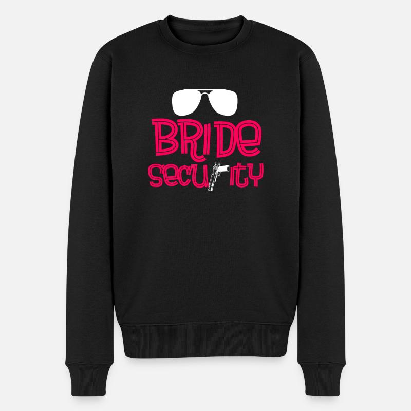 Bride security - Männer Premium Bio Pullover - Schwarz
