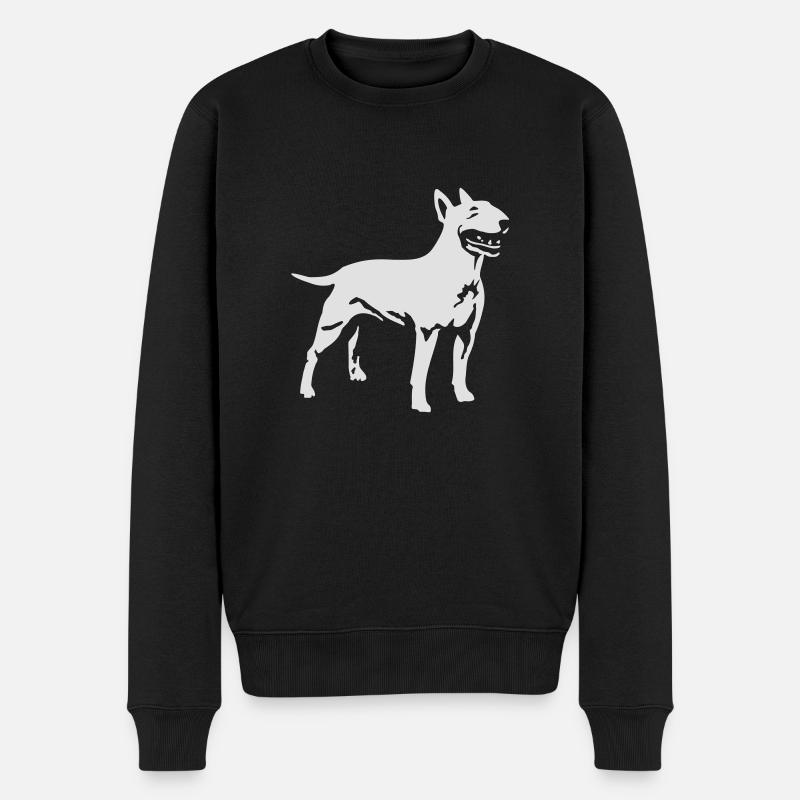 (93) Englischer Bullterrier - Männer Premium Bio Pullover - Schwarz