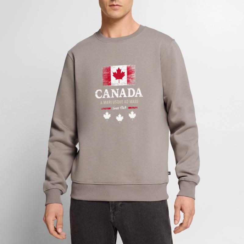 Canada Canada America maple leaf flag flag Men's Premium Organic Jumper