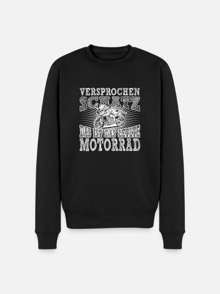 Motorrad - Männer Premium Bio Pullover - Schwarz