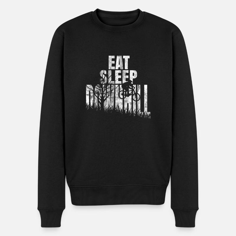 Downhill Geschenk Downhiller shirt - Männer Premium Bio Pullover - Schwarz