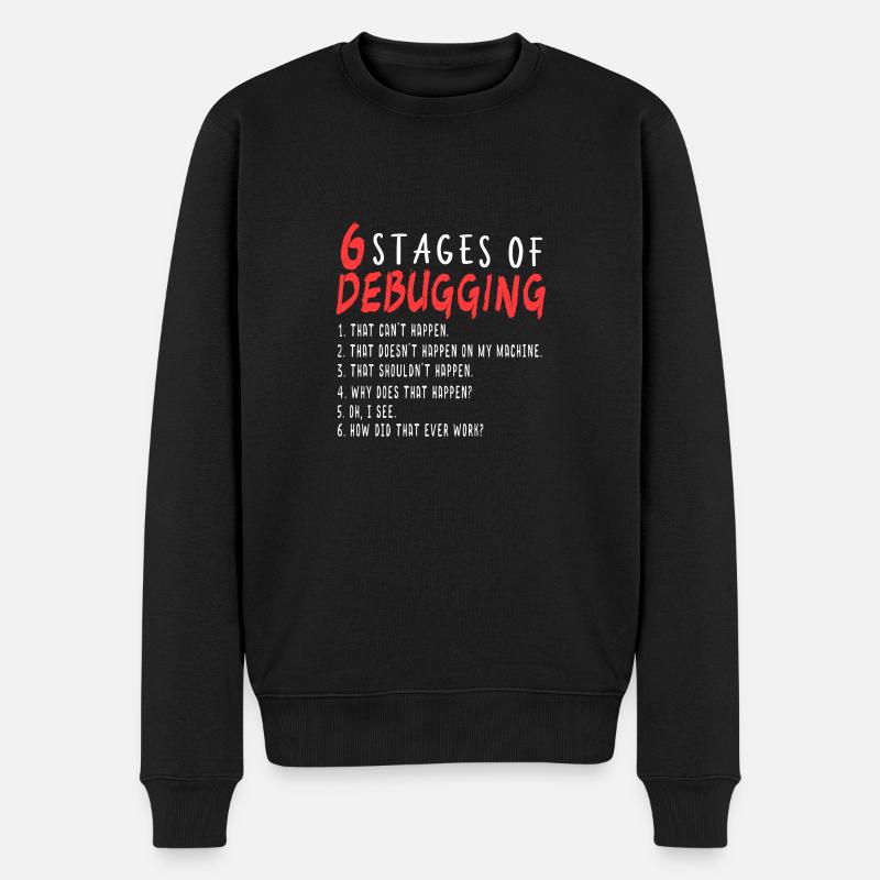 Debugging Definition Programmer I Troubleshooting - Men's Premium Organic Jumper - black