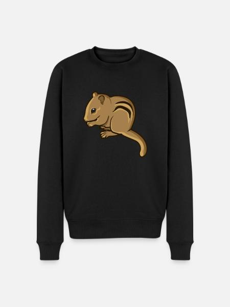 Chipmunk chipmunk rodent gift rodent - Men's Premium Organic Jumper - black