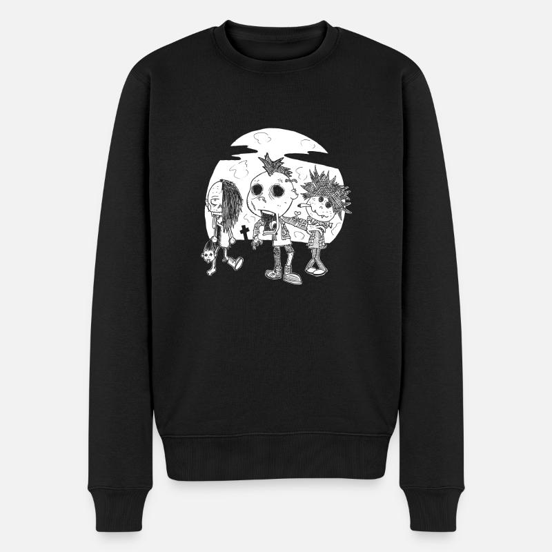 Horrorpunks - Männer Premium Bio Pullover - Schwarz