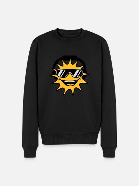Cool Sun - Men's Premium Organic Jumper - black