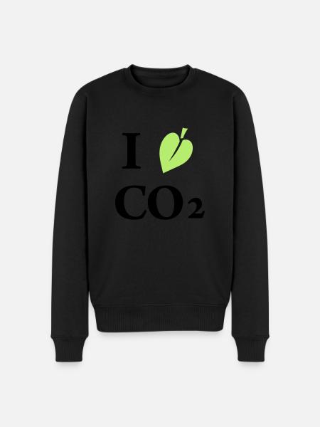 i love co2 - Men's Premium Organic Jumper - black
