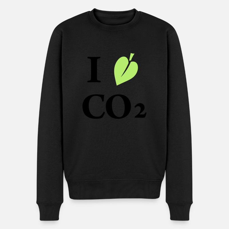 i love co2 - Pull Premium bio Homme - noir