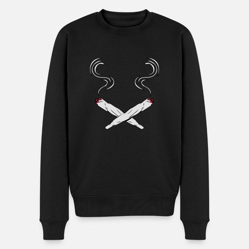 kiffen conception des joints - Pull Premium bio Homme - noir