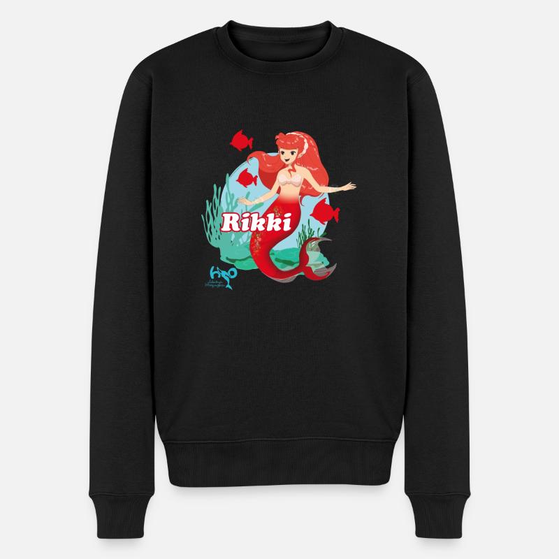 H2O Abenteuer Meerjungfrau Rikki - Männer Premium Bio Pullover - Schwarz