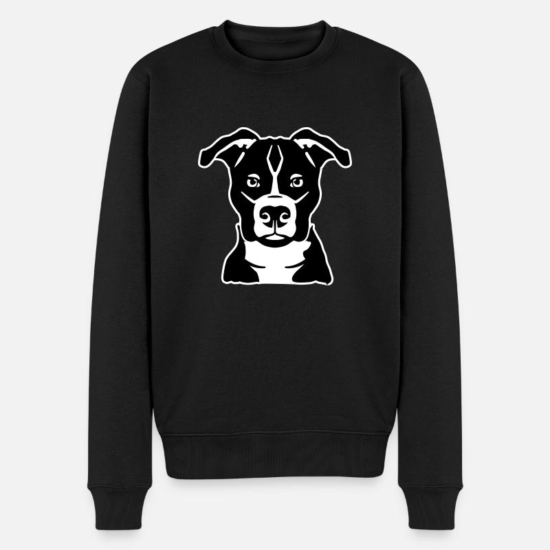 Staffordshire Terrier - Männer Premium Bio Pullover - Schwarz