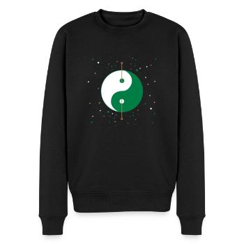 Acupuncture Yin yang - Pull Premium bio Homme - noir - Devant - Nico (187cm)