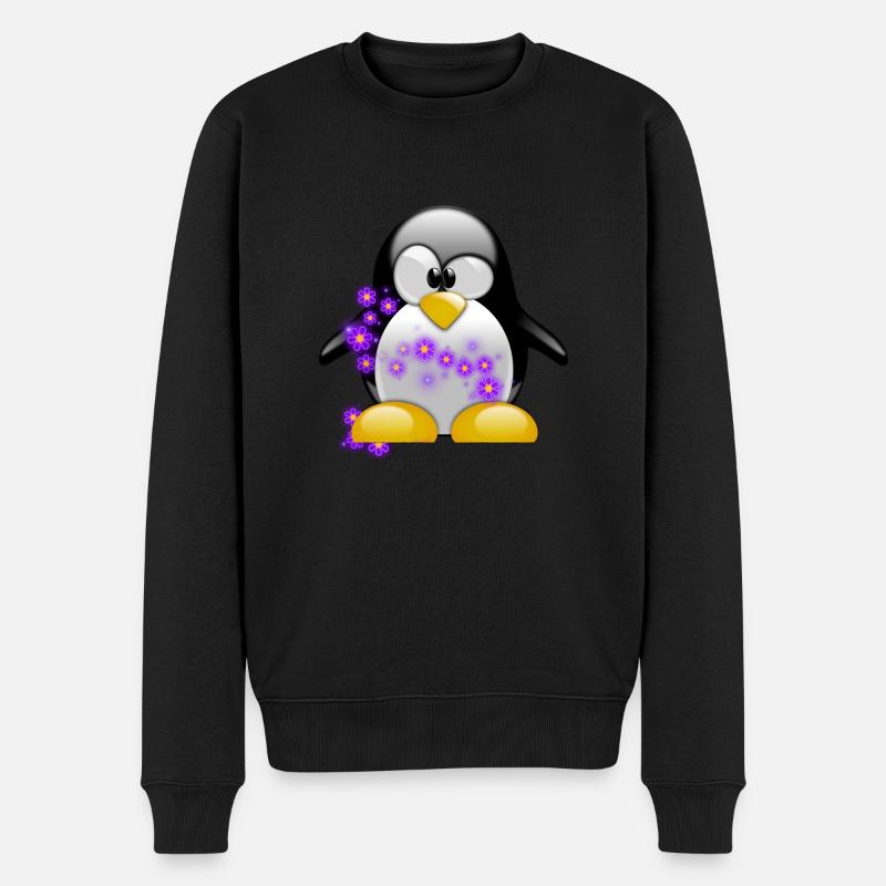 Pingouin drôle - Pull Premium bio Homme - noir